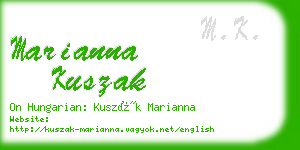 marianna kuszak business card